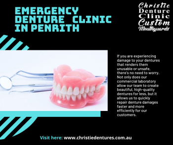 Emergency Denture Repairs at Christie Denture Clinic