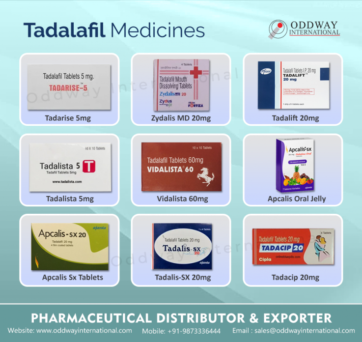 Tadalafil Brands Tablets Exporter and Wholesaler