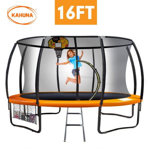 Kahuna Trampoline 16 ft with Basketball 