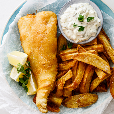 Fish & chips food @Carraway Pier 