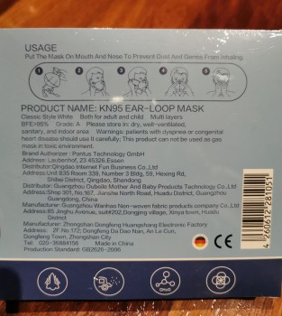 Brand new KN95 4-ply masks 10 pack