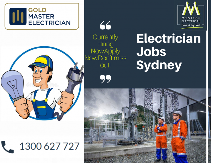 Get the electrician job in Sydney at a most reputed company