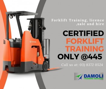 Complete your forklift training in Melbourne at $445 only