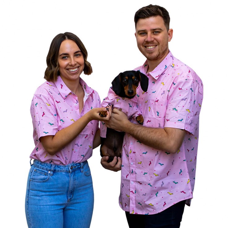 Matching Human and Dachshund Clothes