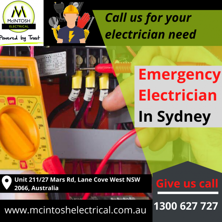 Contact to get 24 hour emergency electrician services in Sydney