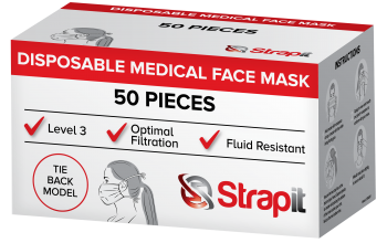 Disposable medical masks to reduce the Covid-19 risk.