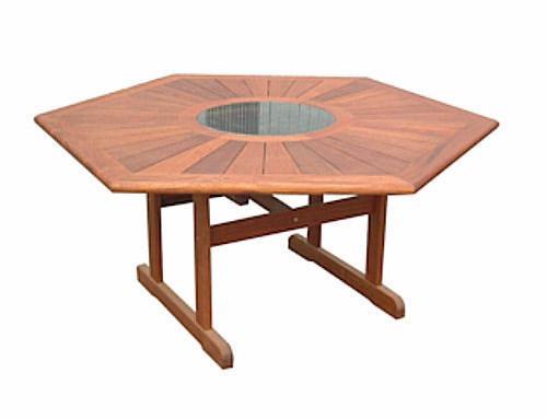 Kwila Prestige 1500mm Hexagonal Table