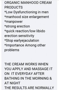 MEN'S AND WOMEN'S ENLARGEMENT HERBAL PRODUCTS