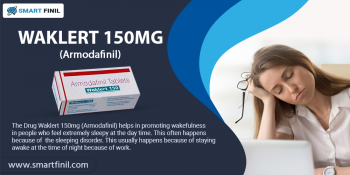 Waklert 150 (Armodafinil) to treat sleep disorder - Smart Finil