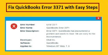 How to rectify QuickBooks Error 3371 cor