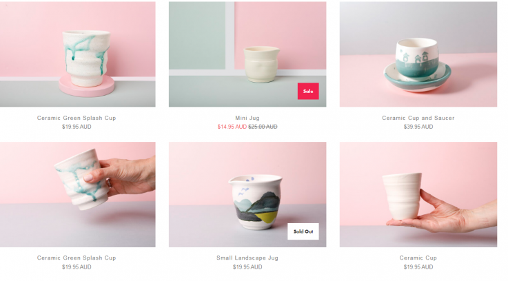Buy Beautiful Ceramic Cup Online by Leaf