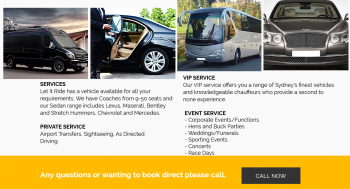 Find Full Relaxation While Hiring Sydney Limo Service - Let it ride Shuttle