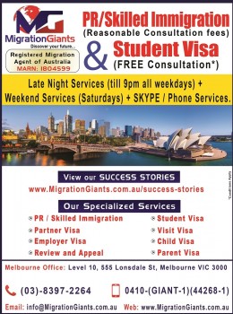 Australia Skilled Immigration and Student Visa Services.