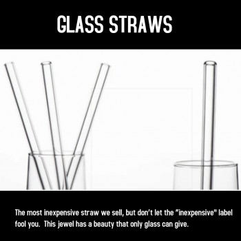 Reusable Long Glass Straws Australia