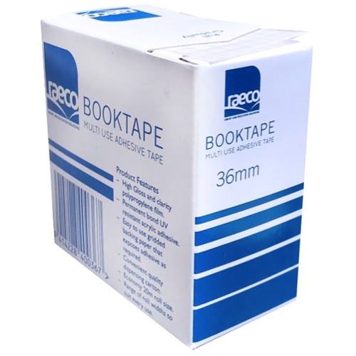 Raeco Book Tape Clear Adhesive 36mm x 20