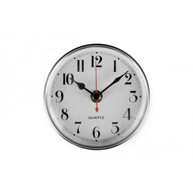 Clock White With Silver Surround