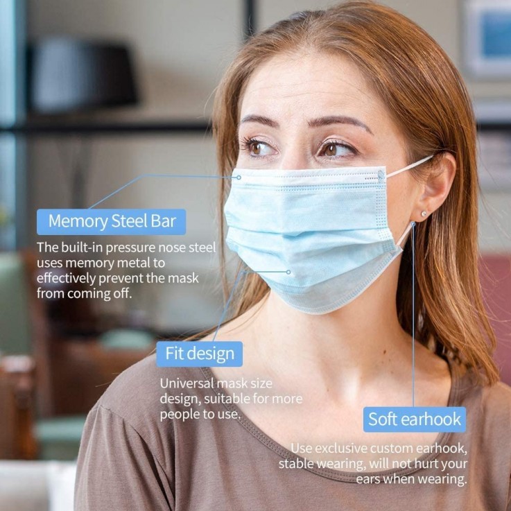 TINAWELLS FACE MASK 50PCS $16.99