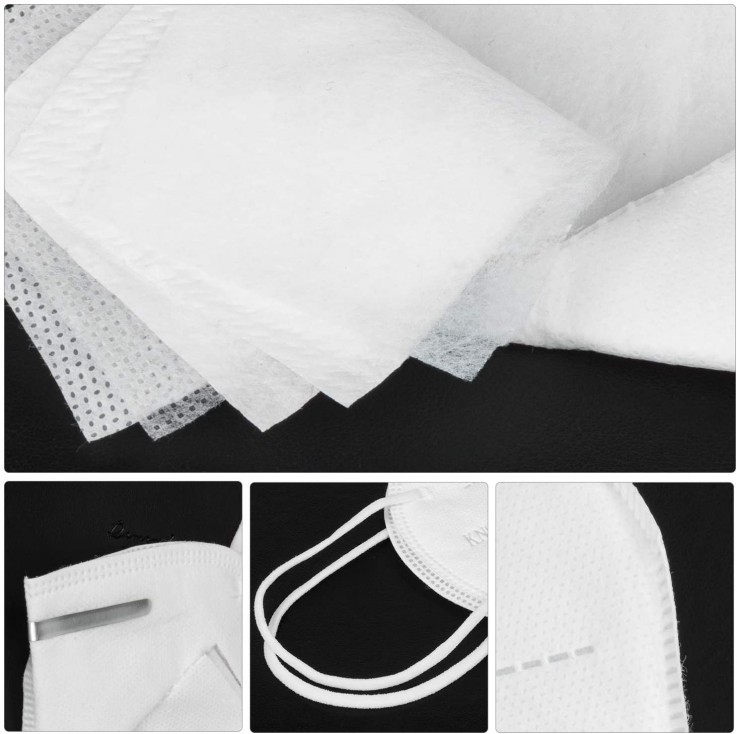 5PCS FACE MASK, 4 LAYERS BREATHABLE WITH HOOK $14.99