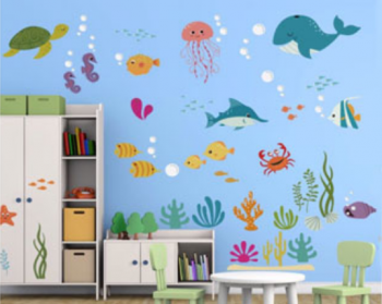  Living Space with Wall Art Stickers