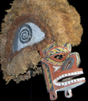 Papua New Guinea, Sepik Mask| Bubble Art