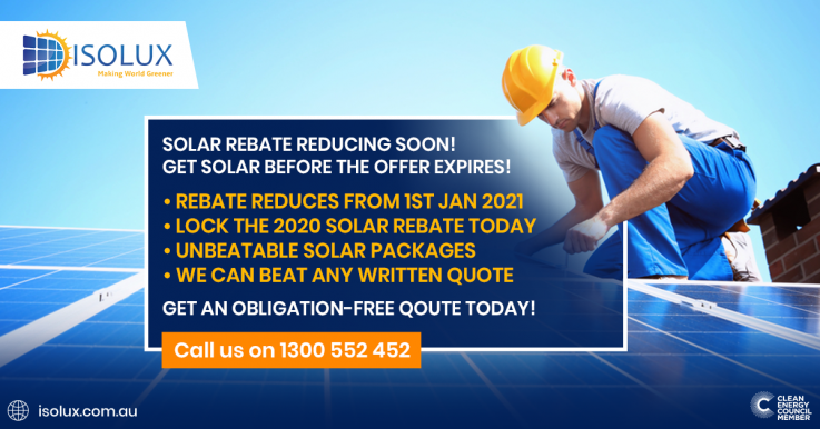Solar Rebate reducing soon!!