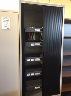 TAMBOUR WITH HANGING FILES 