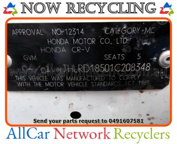 Wrecking Honda CRV II RD Sports Wagon