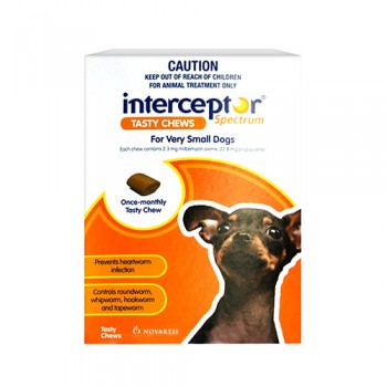  Interceptor Spectrum Chews For Small, Medium and Large Dogs 