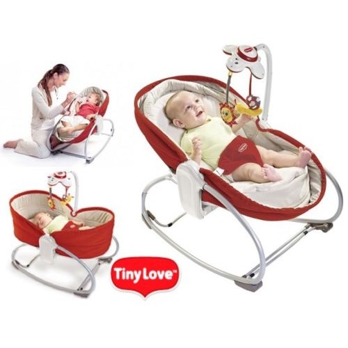 The TINYLOVE 3-in-1 Rocker Napper-Red 