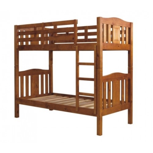 Single Over Single Wooden Bunk Bed