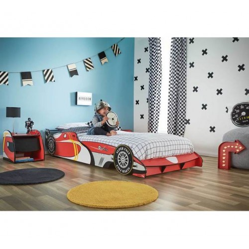 Speedy Car Kids Single Bed with mattress