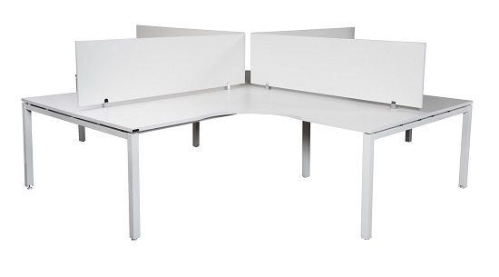Runway 4 Way Workstation With Laminate S