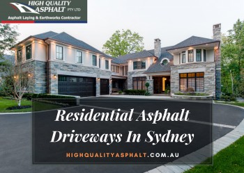  Increase The Homes' Curb Appeal With Residential Asphalt Driveways 