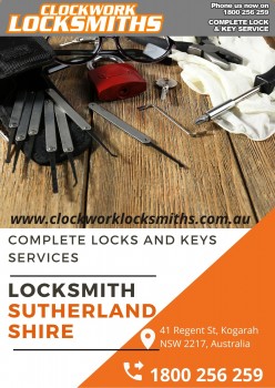 Highly rated local locksmith services in Sutherland Shire
