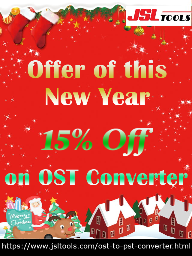 New Year Offer 2021 – 15% on JSLTools OST to PST Converter