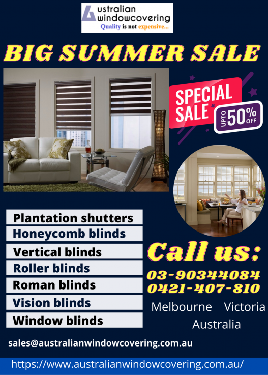 Roman blinds summer sale offer