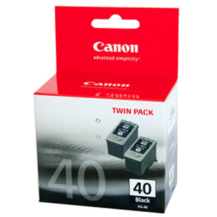 CANON PG40 TWIN BLACK INK CART PG40-Twin