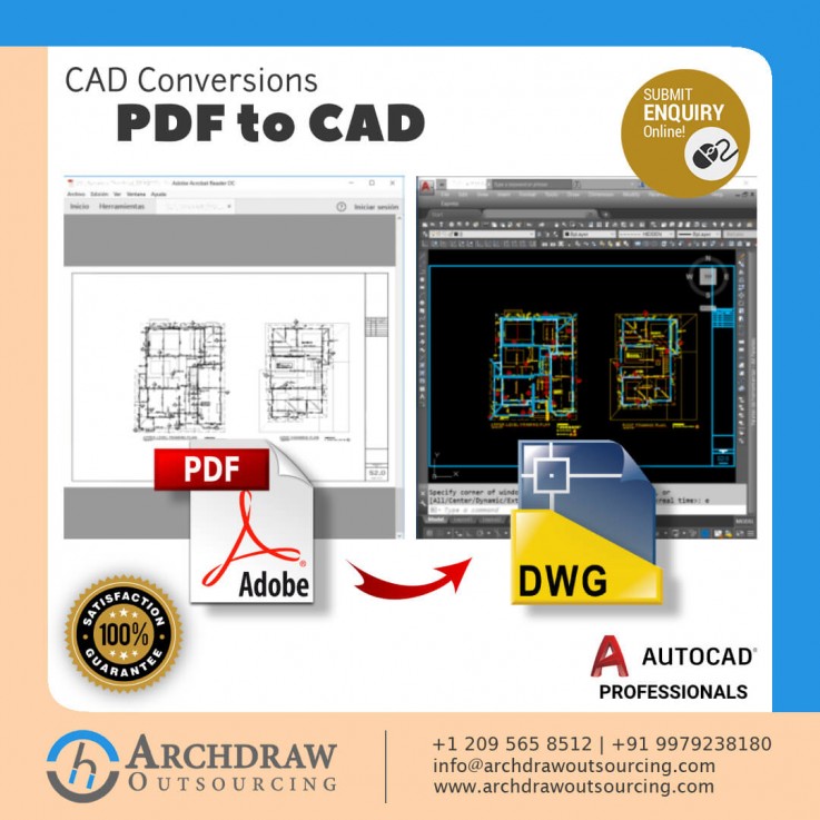 PDF to DWG Conversion Services