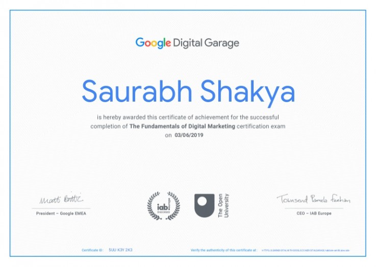 Google Certificates and more
