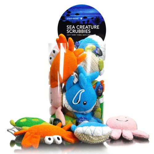 Star And Rose Sea Creatures Scrubbies
