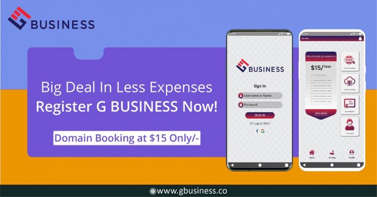 Book your domain now with gbusiness