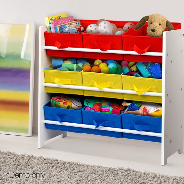 Artiss 9 Bin Kids Wooden Storage Cabinet