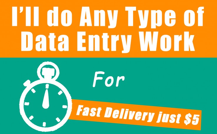 Data Entry Fast Typer ($ 5/ hr)