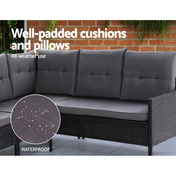 Outdoor Sofa Set Patio Furniture Lounge 