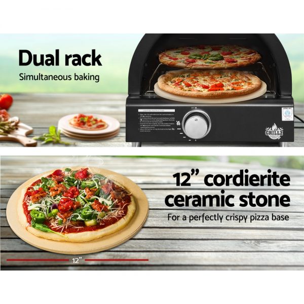 Grillz Portable Pizza Oven BBQ Camping L