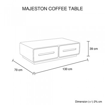Majeston Coffee Table White Colour