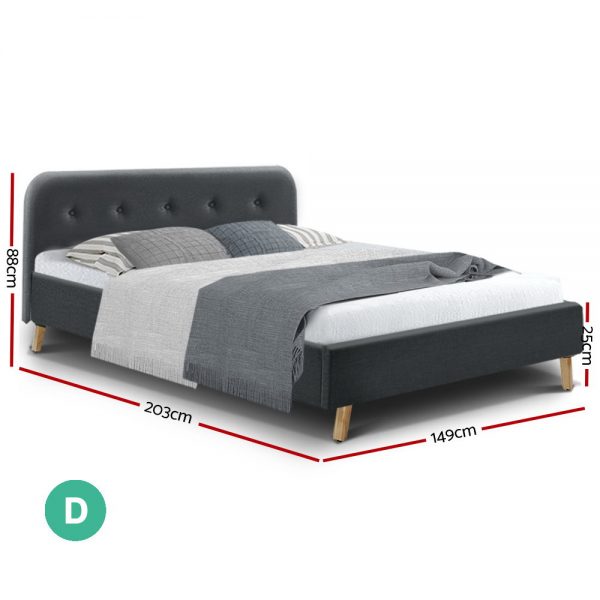Double Full Size Bed Frame Base Mattress