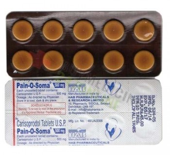Pain-O-Soma 500 mg | Carisoprodol 500 mg | Generic Pain Killer