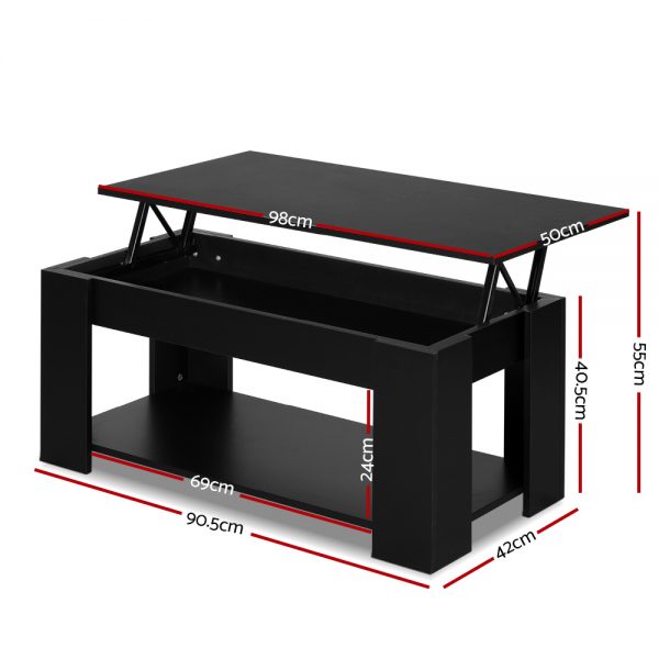 Artiss Lift Up Top Coffee Table Storage 