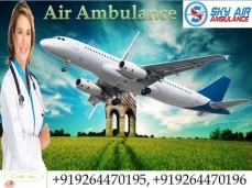 Pick Air Ambulance in Guwahati with Medical Team by SKY Ambulance 